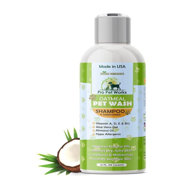 Pro Pet Works All Natural Oatmeal Cat Shampoo and Conditioner