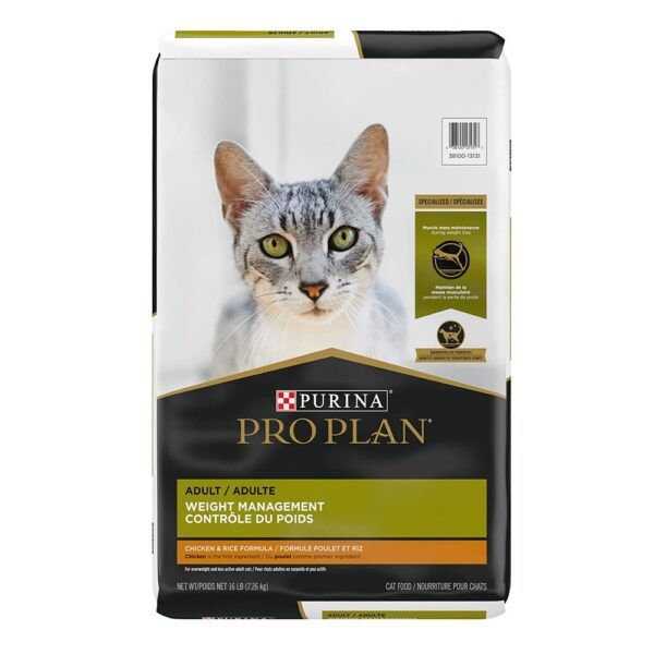 Purina Pro Plan Weight Control Dry Cat Food, Chicken and Rice